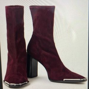 Alexander wang Burgundy heel boots
